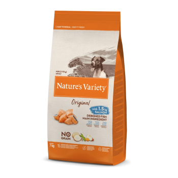 Nature Variety No Grain Cão Adulto Mini Salmão 7kg